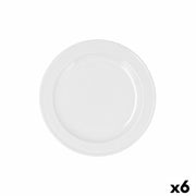 Dessertteller Bidasoa Glacial aus Keramik Weiß (20 cm) (Pack 6x)
