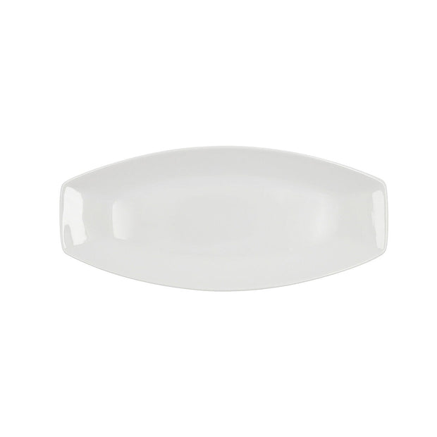 Kochschüssel Quid Gastro aus Keramik Weiß (35,5 x 15,8 x 2,8 cm) (Pack 6x)