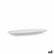 Kochschüssel Quid Gastro aus Keramik Weiß (35,5 x 15,8 x 2,8 cm) (Pack 6x)