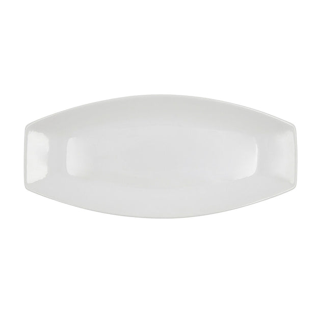 Kochschüssel Quid Gastro aus Keramik Weiß (40 x 17,5 x 3,5 cm) (Pack 4x)