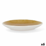 Flacher Teller Bidasoa Mimosa aus Keramik (20,5 x 17,5 x 3 cm) (Pack 6x)