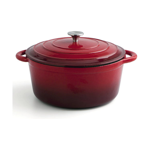 Topf mit Deckel Bidasoa Rot Metall (6 L)