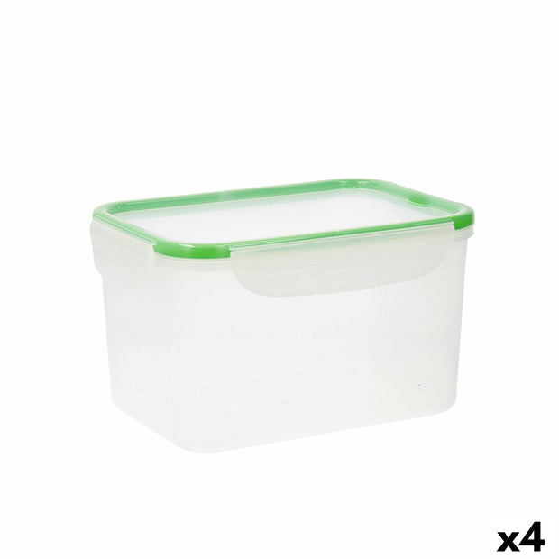 Lunchbox Quid Greenery 2,8 L Durchsichtig Kunststoff (Pack 4x)