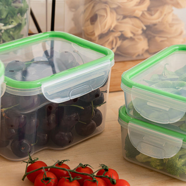 Lunchbox hermetisch Quid Greenery 1,8 L Durchsichtig Kunststoff (Pack 4x)