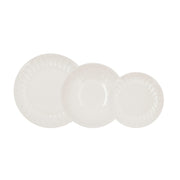 Geschirr Bidasoa ROMANTIC IVORY aus Keramik Weiß (18 Stücke)