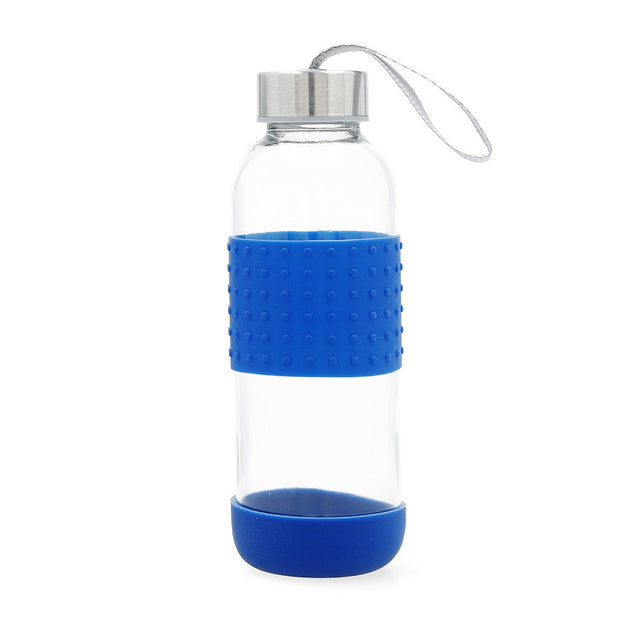 Wasserflasche Quid Kristall Blau Glas (0,4 L)