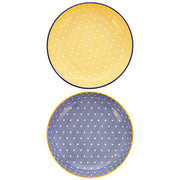 Schale Quid Pippa aus Keramik Bunt (20 x 20 x 5 cm) (Pack 6x)