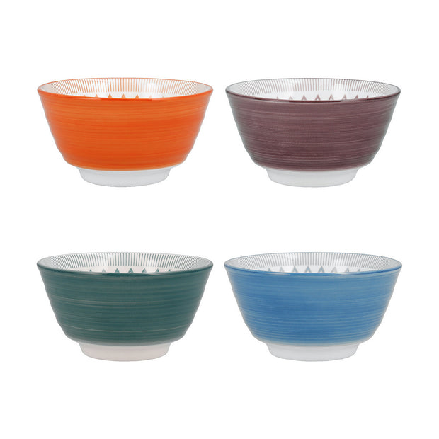 Schale Quid aus Keramik Bunt 4 Stück (11 cm)