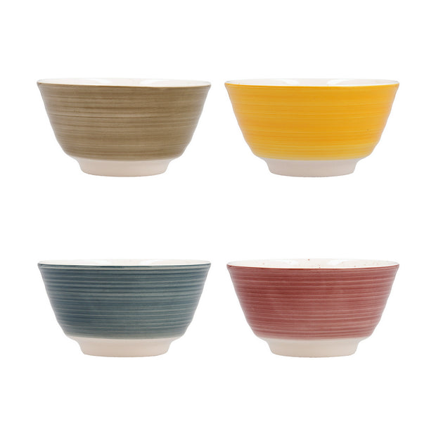 Schale Quid aus Keramik Bunt 4 Stück (11 cm)