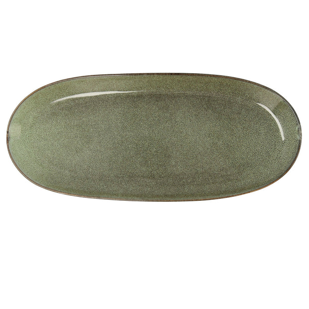 Kochschüssel Bidasoa Ikonic grün aus Keramik (36 x 16 cm) (Pack 2x)