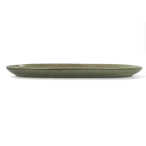 Kochschüssel Bidasoa Ikonic grün aus Keramik (36 x 16 cm) (Pack 2x)