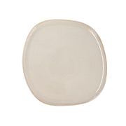 Flad plade Bidasoa Ikonic aus Keramik Weiß (26,5 x 25,7 x 1,5 cm) (Pack 4x)