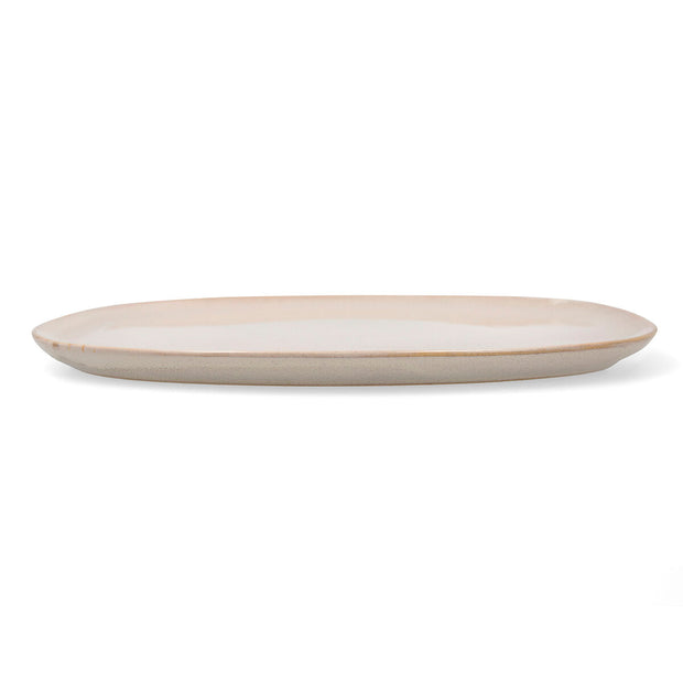 Flad plade Bidasoa Ikonic aus Keramik Weiß (26,5 x 25,7 x 1,5 cm) (Pack 4x)