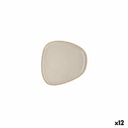 Flad plade Bidasoa Ikonic aus Keramik Weiß (14 x 13,6 cm) (Pack 12x)