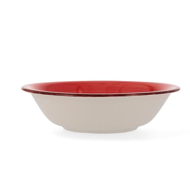 Salatschüssel Quid Vita aus Keramik Rot (23 cm) (Pack 6x)