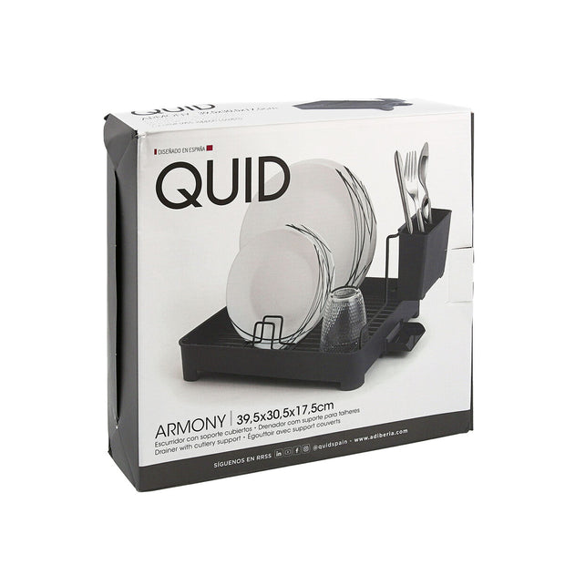Abtropfer Quid Armony Grau Metall (39,5 x 30,5 x 17,5 cm)