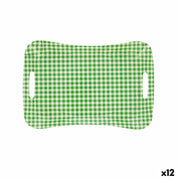 Schale Quid Habitat Vichy Kunststoff Bunt (33,5 x 23 x 3,5 cm) (Pack 12x)
