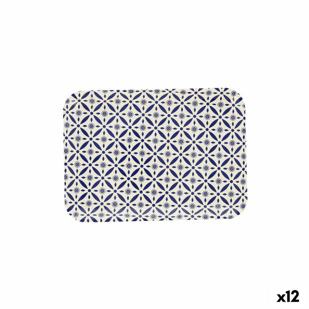 Schale Quid Habitat Geometrisch Kunststoff Bunt (28 x 20 x 1,5 cm) (Pack 12x)