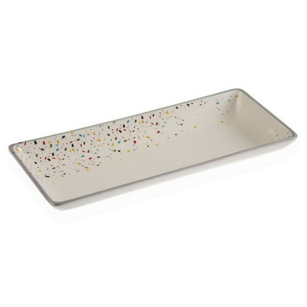 Kochschüssel Versa Vivid Terrazzo aus Keramik Dolomite (12 x 3,2 x 28 cm)