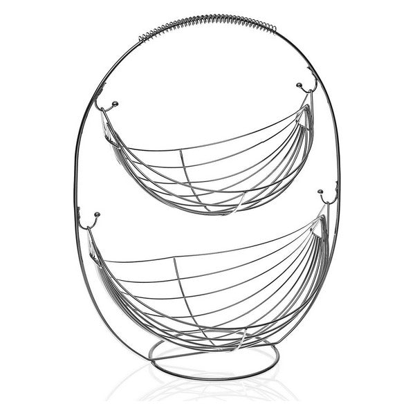 Obstschale Versa Metall Stahl (27 x 45,5 x 36 cm)