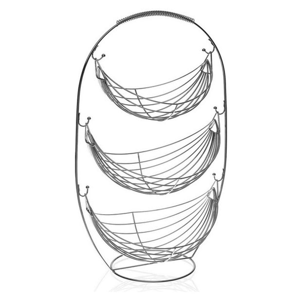 Obstschale Versa Metall Stahl (27 x 59 x 36 cm)