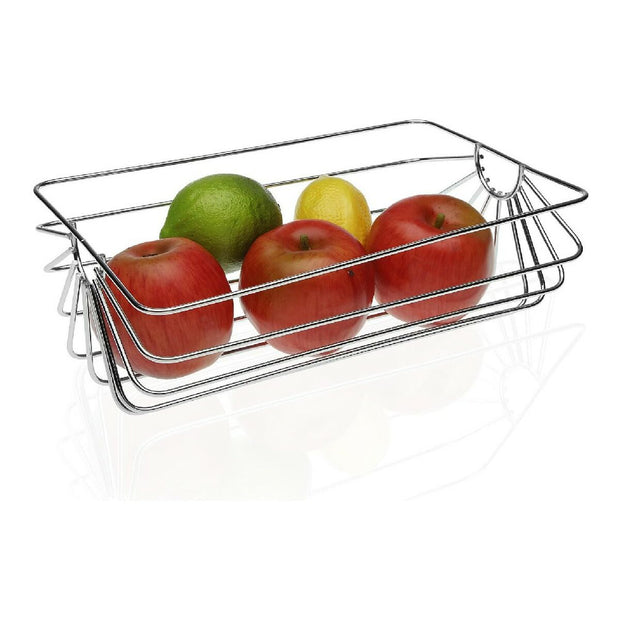 Obstschale Versa Stahl Verchromt (20 x 10,5 x 30 cm)