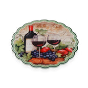 Untersetzer Versa rund Wein aus Keramik Kork (20 x 20 cm)