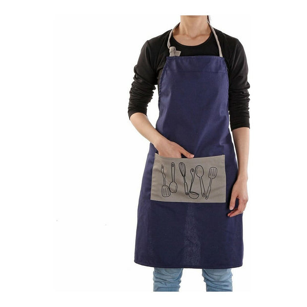 Schürze Cucine Grey Textil (80 x 70 cm)