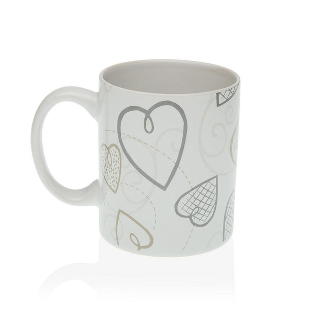 Henkelbecher Versa Cozy Porzellan (8 x 9,5 x 12 cm)