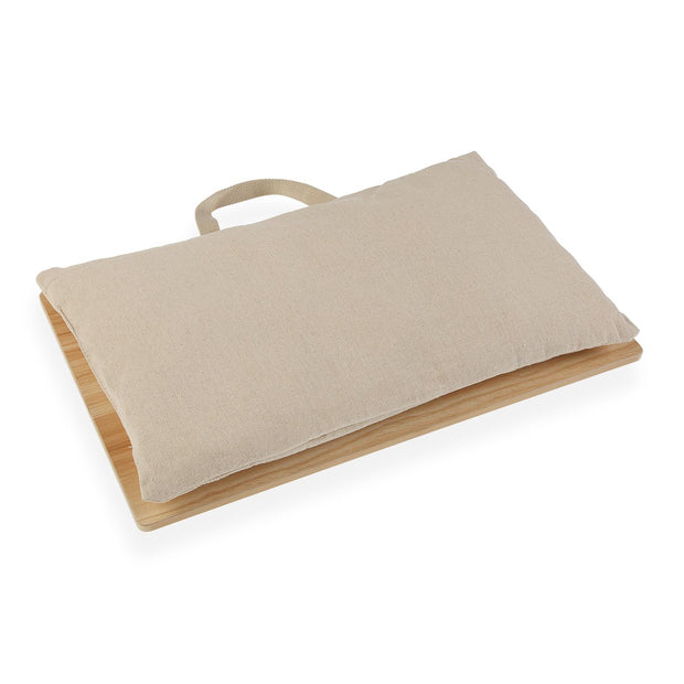 Schale Braun Textil Holz MDF (30 x 4 x 48 cm)