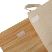 Schale Braun Textil Holz MDF (30 x 4 x 48 cm)