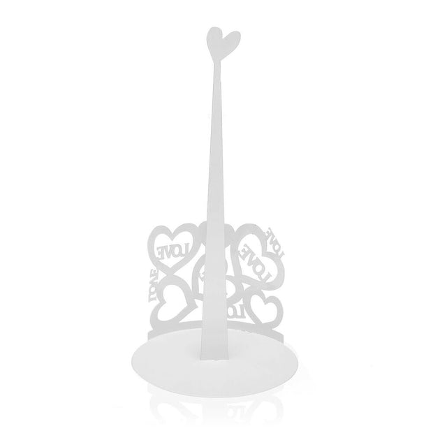 Küchenpapierrollenhalterung Versa Cozy Weiß Metall (15 x 30 x 15 cm)