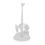 Küchenpapierrollenhalterung Versa Roxanne Weiß Metall (15 x 30 x 15 cm)