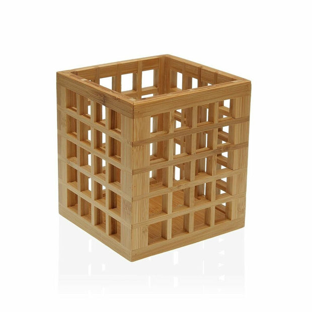Gefäß für Küchenutensilien Versa Bambus (13 x 14,8 x 13 cm)