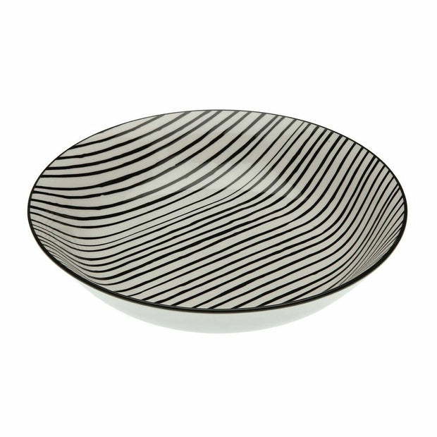 Suppenteller Versa Black Lines ø 20,5 cm Porzellan