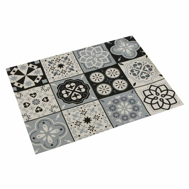 Untersetzer Versa Mosaik Schwarz Polyester (36 x 0,5 x 48 cm)