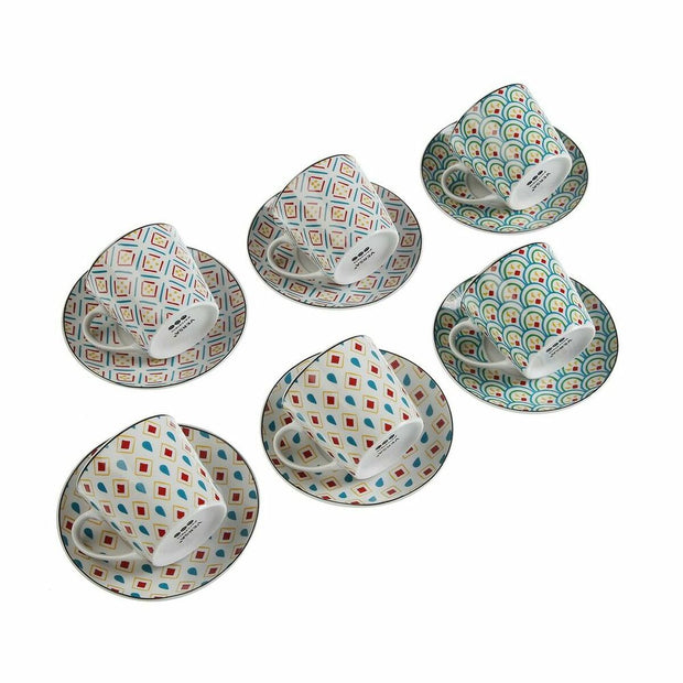 Satz mit Tassen- und Tellern Versa Hilda Porzellan (12 pcs)