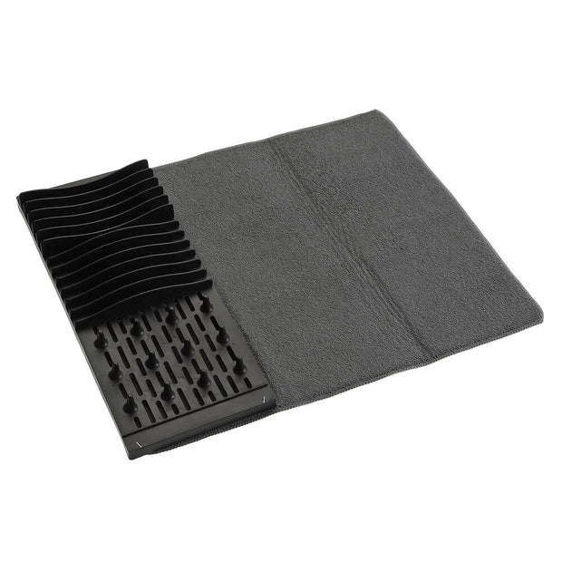 Abtropfsieb für die Spüle Versa W Schwarz Weiß PP (16 x 4 x 40 cm)