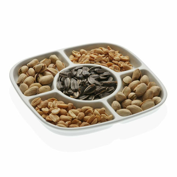 Tablett für Snacks Versa aus Keramik Porzellan (19 x 1,6 cm)