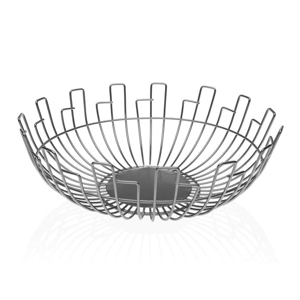 Obstschale Versa Silberfarben Stahl (30 x 10 x 30	 cm)