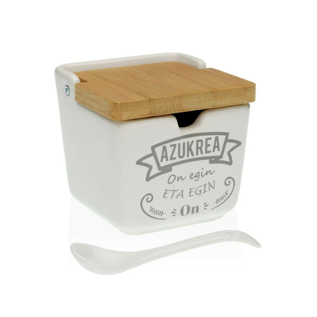 Zuckerdose Versa Baskisch aus Keramik (8,8 x 8,5 x 8,8 cm)