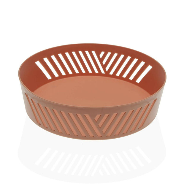 Obstschale Versa Terrakotta PP (24,5 x 6,5 x 24,5 cm)