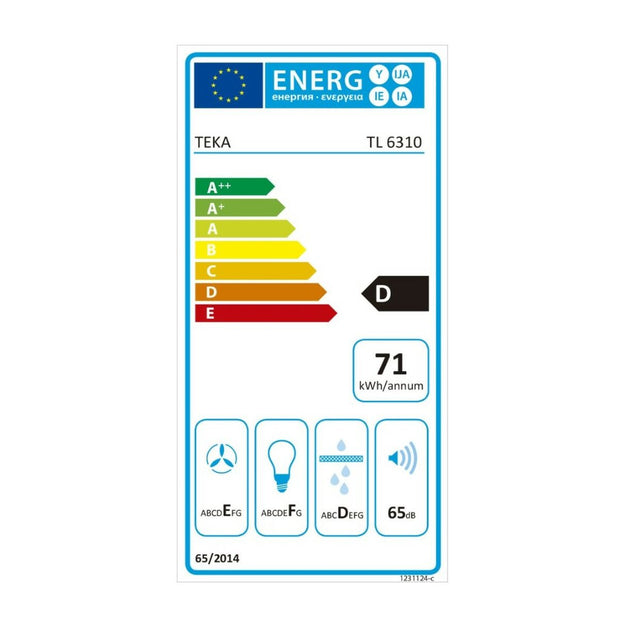 Konventioneller Rauchfang Teka TL6310W 60 cm 332 m3/h 65 dB 231W