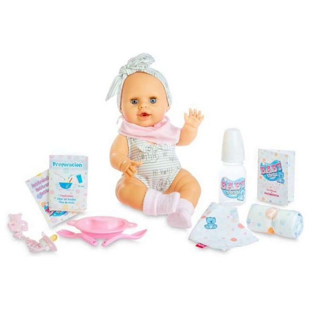 Baby Doll with Accessories Berjuan Susu Leotard Grey (38 cm)