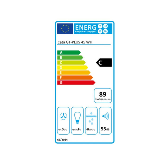 Konventioneller Rauchfang Cata GT PLUS 45 WH 49,2 cm 820 m³/h 65 dB 200W