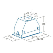 Konventioneller Rauchfang Cata GC DUAL BK 710 m3/h 130W (Restauriert D)