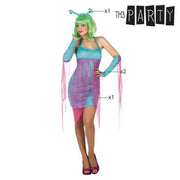 Costume for Adults Blue Sexy Alien 4 pcs