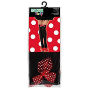 Costume Stockings Bow One size Black