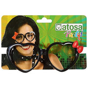 Glasses Costune accessories Hearts Black