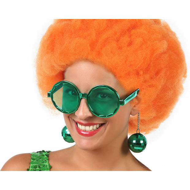 Glasses Large Hippie Green